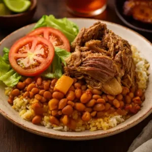 Pernil - Rice & Beans